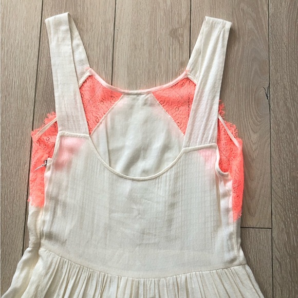 Free People Georgia Lace Dress in Cream & Orange Size 0 - Picture 9 of 16